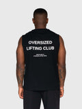 Heavyweight Cut Off Tee - Black/White